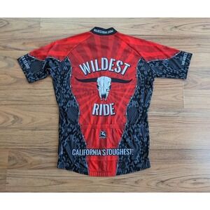 Giordana Men's Cycling Jersey Size XL Red Californias Wildest Ride A7